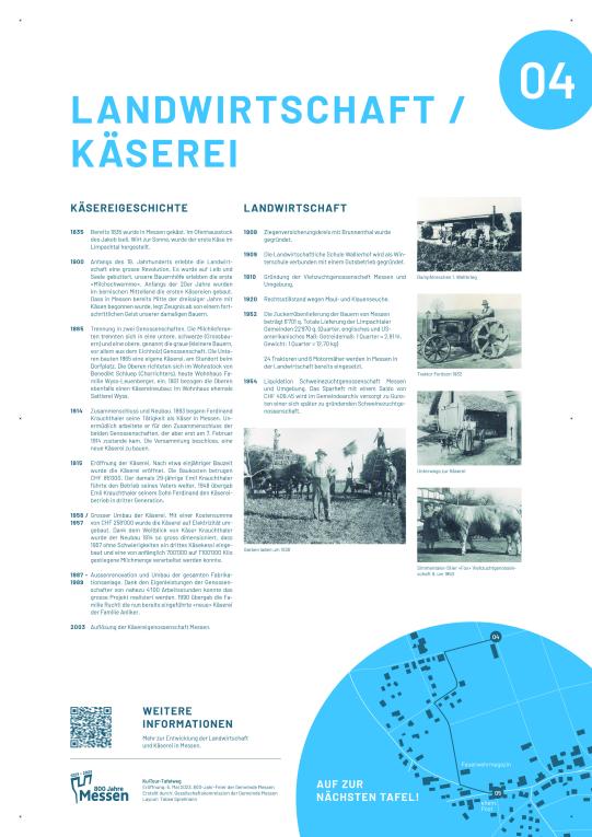 Tafel 4 Landwirtschaft Käserei